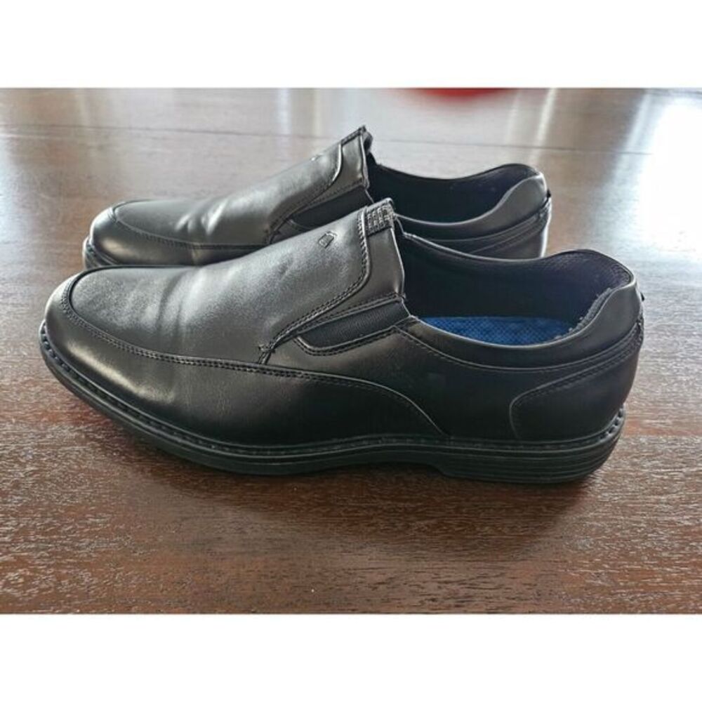 Nunn Bush Wade Work Moc Toe Slip-On Shoes, Black, Men's 9.5 - Picture 5 of 9